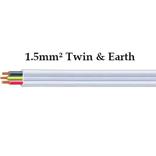 TWIN & EARTH FLAT TPS 1.5MM² 100M ROLL Best Elec Wholesale